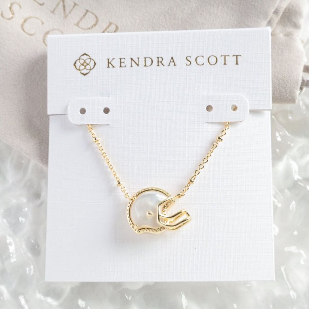 Kendra Scott - Football Helmet Gold Short Necklace - new